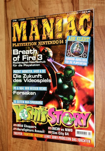 1998 maniac magazin - 1998, yoshi's